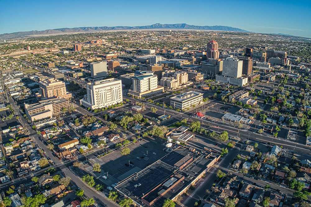 skyline of Albuquerque New Mexico